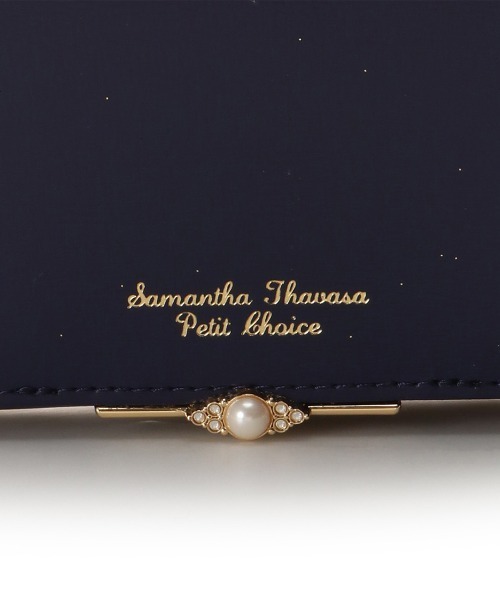 Samantha Thavasa Petit Choice(サマンサタバサ プチチョイス)の「パールバーモチーフ 折財布(財布・レディース・フューシャピンク/オフホワイト/グレイッシュベージュ/ネイビー・FREE)」の17枚目の写真