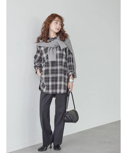 AMERICAN HOLIC(アメリカンホリック)の「バンドカラー綿ビエラシャツ(シャツ/ブラウス・レディース・ホワイト系その他7/ブラック系その他3/レッド系その他7/ブラウン系その他4・M/L)」の21枚目の写真