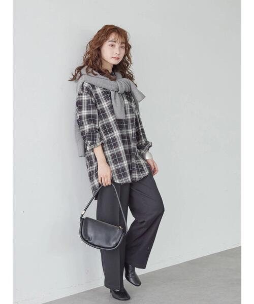 AMERICAN HOLIC(アメリカンホリック)の「バンドカラー綿ビエラシャツ(シャツ/ブラウス・レディース・ホワイト系その他7/ブラック系その他3/レッド系その他7/ブラウン系その他4・M/L)」の19枚目の写真