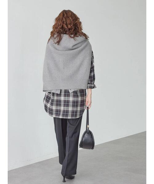 AMERICAN HOLIC(アメリカンホリック)の「バンドカラー綿ビエラシャツ(シャツ/ブラウス・レディース・ホワイト系その他7/ブラック系その他3/レッド系その他7/ブラウン系その他4・M/L)」の18枚目の写真