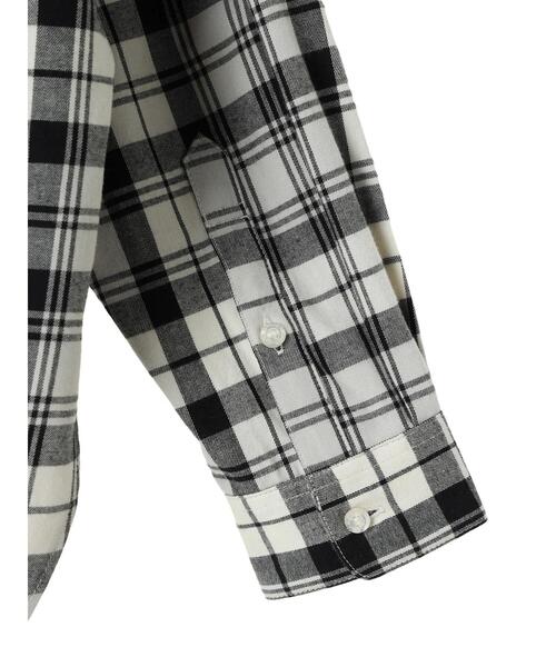 AMERICAN HOLIC(アメリカンホリック)の「バンドカラー綿ビエラシャツ(シャツ/ブラウス・レディース・ホワイト系その他7/ブラック系その他3/レッド系その他7/ブラウン系その他4・M/L)」の9枚目の写真