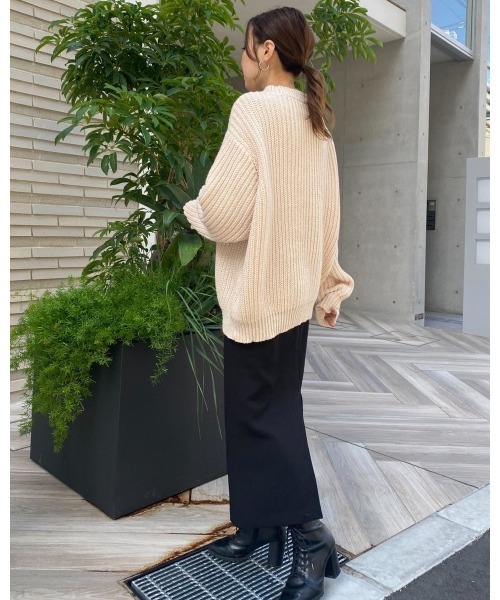 LiSeek(リシーク)の「【LiSeeK】ローゲージカラーニットTOP(ニット/セーター・レディース・アイボリー/ブルー/キャメル/ピンク・FREE)」の6枚目の写真