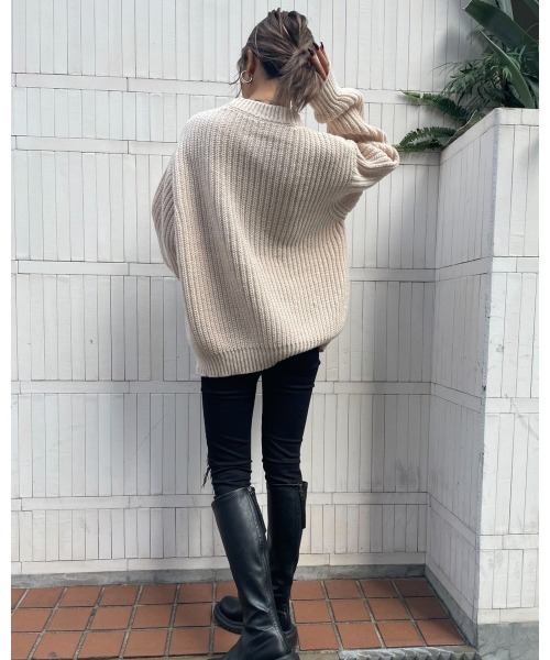 LiSeek(リシーク)の「【LiSeeK】ローゲージカラーニットTOP(ニット/セーター・レディース・アイボリー/ブルー/キャメル/ピンク・FREE)」の13枚目の写真