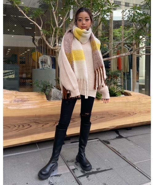 LiSeek(リシーク)の「【LiSeeK】ローゲージカラーニットTOP(ニット/セーター・レディース・アイボリー/ブルー/キャメル/ピンク・FREE)」の15枚目の写真