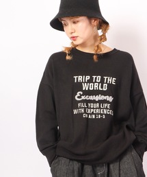 AMERICAN FUDGE 刺繍ニットクルーネックプルオーバー