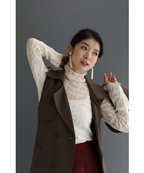 cawaii(カワイイ)の「インナーに最適。紡ぎ糸のシアーカットソートップス(Tシャツ/カットソー・レディース・アイボリー・FREE)」の20枚目の写真