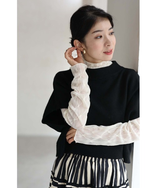 cawaii(カワイイ)の「インナーに最適。紡ぎ糸のシアーカットソートップス(Tシャツ/カットソー・レディース・アイボリー・FREE)」の16枚目の写真