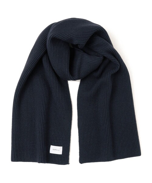 SHIPS any（シップス エニィ）の「SHIPS any: ＜手洗い可能＞アゼ編み 大判 ニット ストール（ストール/ショール・メンズ・キャメル/ブラック/ナチュラル/ネイビー・ONE SIZE）」の8枚目の写真