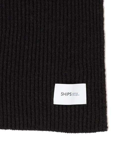 SHIPS any（シップス エニィ）の「SHIPS any: ＜手洗い可能＞アゼ編み 大判 ニット ストール（ストール/ショール・メンズ・キャメル/ブラック/ナチュラル/ネイビー・ONE SIZE）」の14枚目の写真