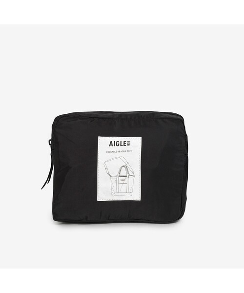 AIGLE（エーグル）の「パッカブル2wayトート（ボストンバッグ・レディース・ブラック・FREE）」の3枚目の写真