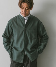 URBAN RESEARCH DOORS | フラノバンドカラーシャツ(シャツ/ブラウス)
