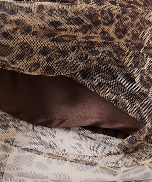 CIAOPANIC TYPY（チャオパニックティピー）の「【KIDS】レオパードチュールスカート（スカート・キッズ・ブラウン・L/XL/XXL/S/M）」の9枚目の写真