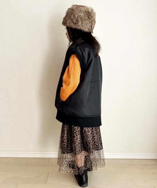 CIAOPANIC TYPY（チャオパニックティピー）の「【KIDS】レオパードチュールスカート（スカート・キッズ・ブラウン・L/XL/XXL/S/M）」の11枚目の写真