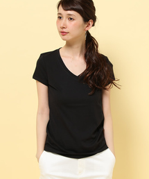 GIORDANO | Vネック半袖Tシャツ(Tシャツ/カットソー)