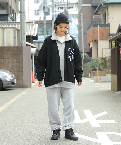 WAIPER.inc(ワイパーインク)の「YALE-066 KNIT LETTERD CARDIGAN(カーディガン/ボレロ・メンズ・ネイビー/ブラック・M/L/XL)」の16枚目の写真