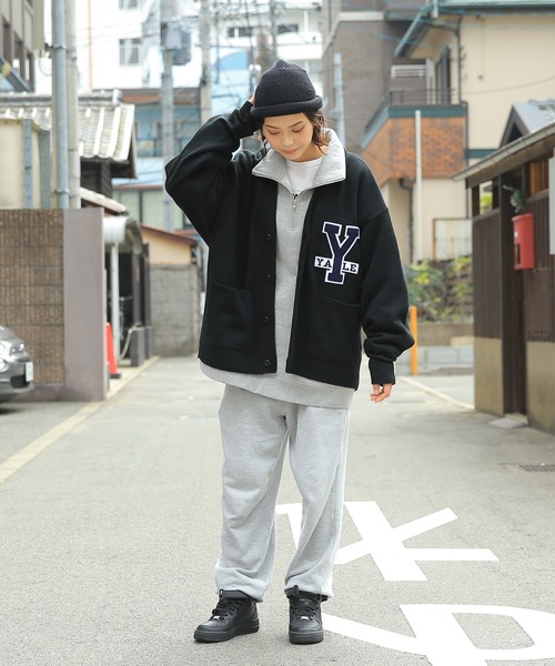 WAIPER.inc（ワイパーインク）の「YALE-066 KNIT LETTERD CARDIGAN
