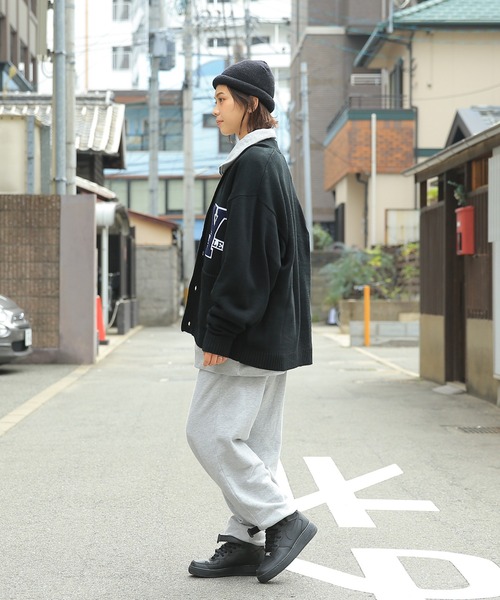 WAIPER.inc(ワイパーインク)の「YALE-066 KNIT LETTERD CARDIGAN(カーディガン/ボレロ・メンズ・ネイビー/ブラック・M/L/XL)」の19枚目の写真