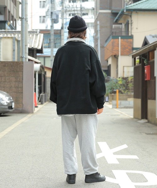 WAIPER.inc(ワイパーインク)の「YALE-066 KNIT LETTERD CARDIGAN(カーディガン/ボレロ・メンズ・ネイビー/ブラック・M/L/XL)」の13枚目の写真