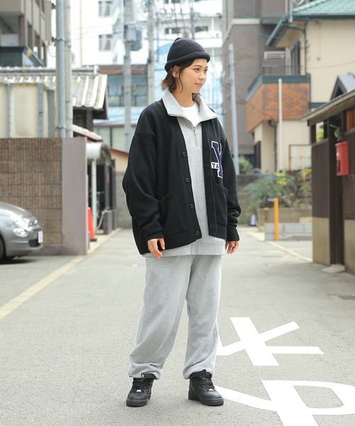 WAIPER.inc(ワイパーインク)の「YALE-066 KNIT LETTERD CARDIGAN(カーディガン/ボレロ・メンズ・ネイビー/ブラック・M/L/XL)」の5枚目の写真