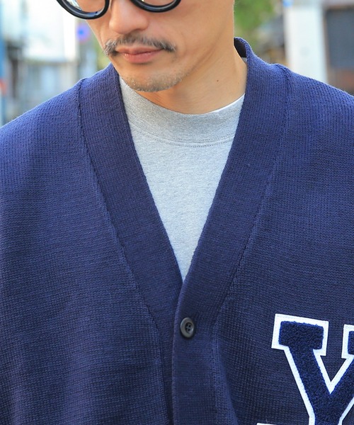 WAIPER.inc（ワイパーインク）の「YALE-066 KNIT LETTERD CARDIGAN