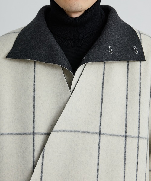 ETHOSENS(エトセンス)の「Cut off coat with Coat liner(チェスターコート・メンズ・キナリ・2/3)」の8枚目の写真