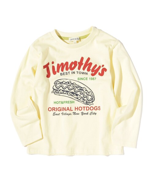 SHOO・LA・RUE（シューラルー）の「◆【110-140cm】BOYSアソートロンT（Tシャツ/カットソー・キッズ・アイボリー/ブルー/レッド系1/黄緑系・14/12/13/11）」の2枚目の写真