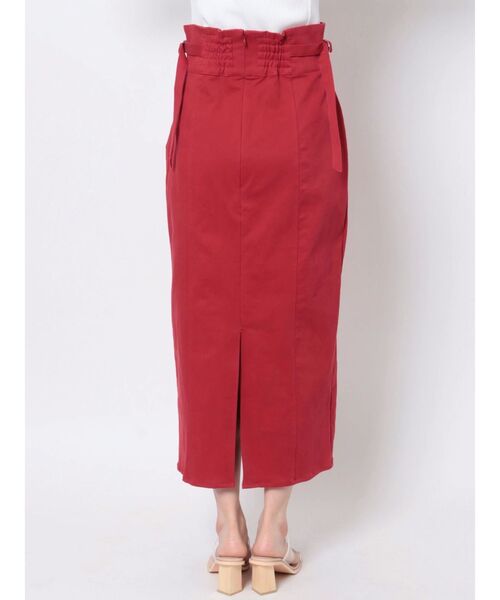 LAGUNAMOON（ラグナムーン）の「サイドベルトタイトスカート（スカート・レディース・カーキ/レッド/アイボリー・SMALL/MEDIUM）」の7枚目の写真