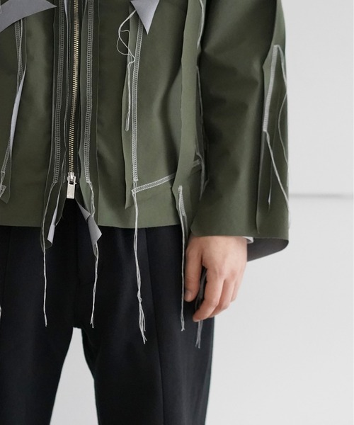 sulvam（サルバム）の「sulvam CUTTING SHORT BLOUSON（ブルゾン・メンズ・カーキ・M）」の2枚目の写真