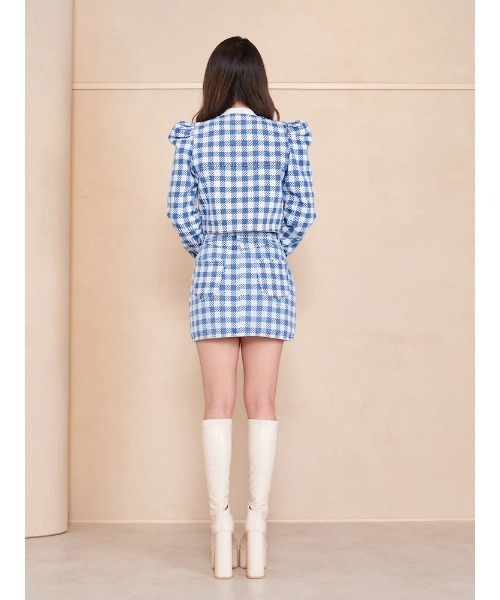 ギンガムデニムミニスカート（デニムスカート）｜Darich（ダーリッチ
