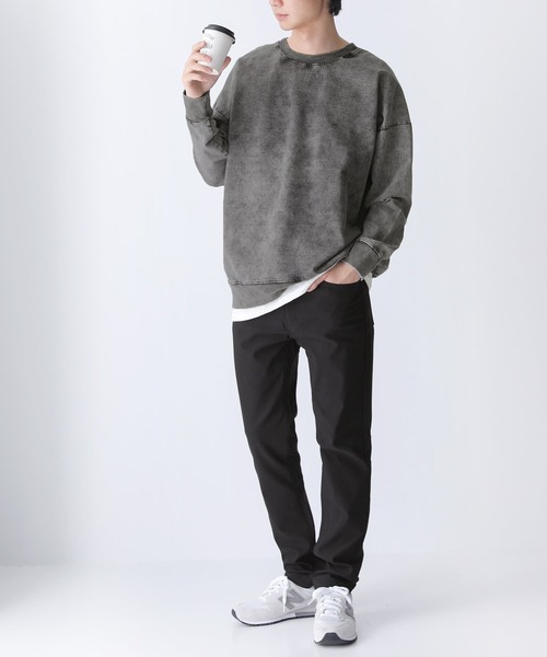 osharewalker（オシャレウォーカー）の「【廃盤】『カットデニムプルオーバー』（スウェット・メンズ・ネイビー/ブラック/ブルー・2/1）」の10枚目の写真