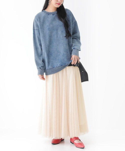 osharewalker（オシャレウォーカー）の「【廃盤】『カットデニムプルオーバー』（スウェット・メンズ・ネイビー/ブラック/ブルー・2/1）」の12枚目の写真