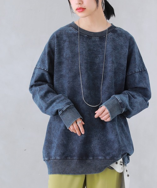 osharewalker（オシャレウォーカー）の「【廃盤】『カットデニムプルオーバー』（スウェット・メンズ・ネイビー/ブラック/ブルー・2/1）」の21枚目の写真