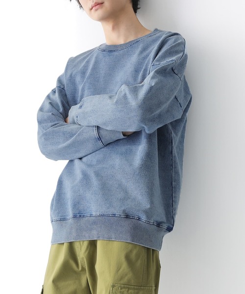 osharewalker（オシャレウォーカー）の「【廃盤】『カットデニムプルオーバー』（スウェット・メンズ・ネイビー/ブラック/ブルー・2/1）」の15枚目の写真