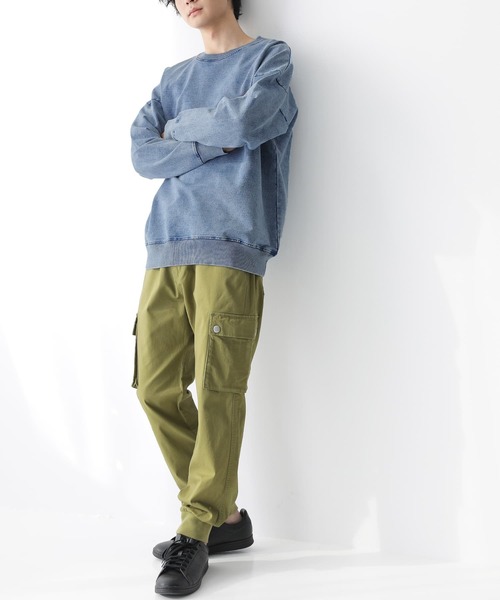 osharewalker（オシャレウォーカー）の「【廃盤】『カットデニムプルオーバー』（スウェット・メンズ・ネイビー/ブラック/ブルー・2/1）」の17枚目の写真