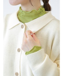 ehka sopo | シアーチェックカットソー(Tシャツ/カットソー)