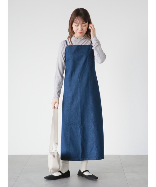 ehka sopo（エヘカソポ）の「シアーチェックカットソー（Tシャツ/カットソー・レディース・オフホワイト/モカ/グリーン/グレー・ﾌﾘ-）」の14枚目の写真