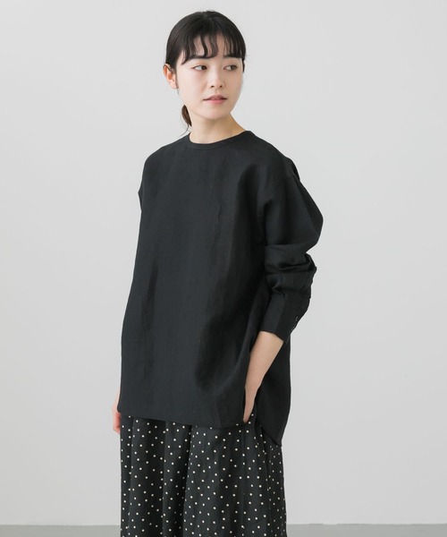 かぐれ（カグレ）の「リネンクルーネックプルオーバー（シャツ