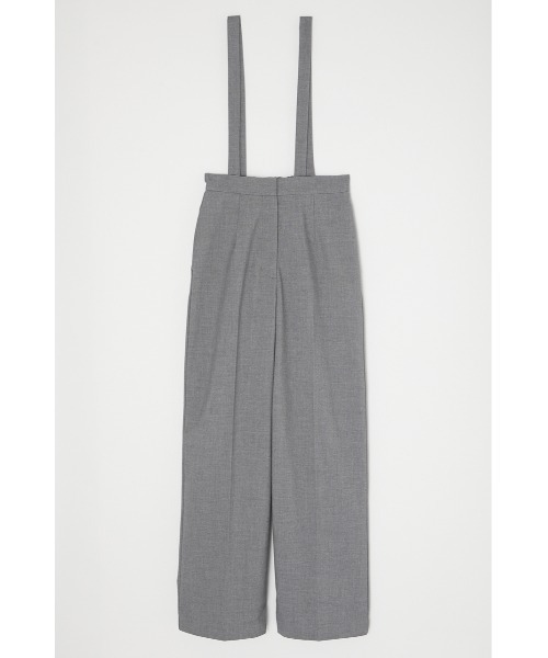 MOUSSY（マウジー）の「SUSPENDER WIDE パンツ（その他パンツ・レディース・グレー/ライトベージュ/ダークネイビー・1/2）」の2枚目の写真