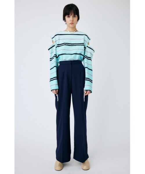 MOUSSY（マウジー）の「SUSPENDER WIDE パンツ（その他パンツ・レディース・グレー/ライトベージュ/ダークネイビー・1/2）」の19枚目の写真