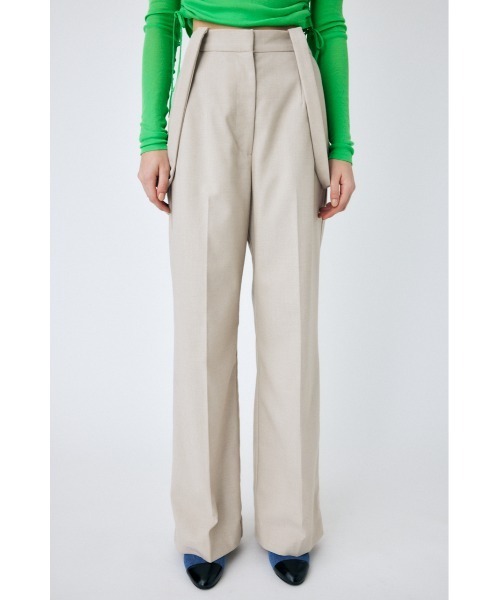 MOUSSY（マウジー）の「SUSPENDER WIDE パンツ（その他パンツ・レディース・グレー/ライトベージュ/ダークネイビー・1/2）」の9枚目の写真