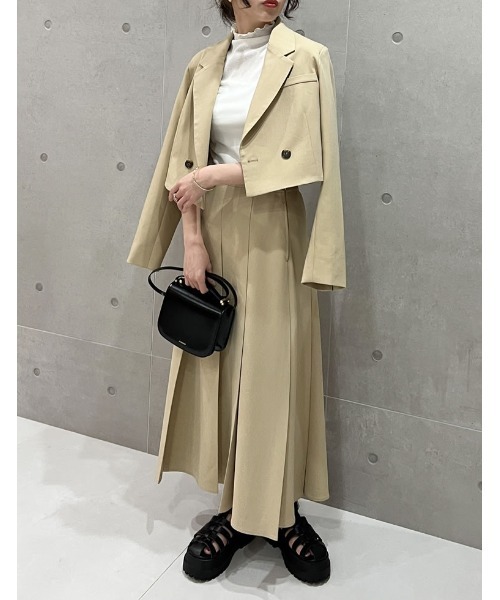 Re:EDIT（リエディ）の「[2023S/S COLLECTION]ショート丈テーラードジャケット（テーラードジャケット・レディース・グレー/ベージュ/モカ/ブラック・MEDIUM/LARGE）」の15枚目の写真