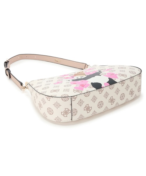 Guess(ゲス)の「GUESS X BRANDALISED(R) WITH GRAFFITI BY BANKSY Top Zip Shoulder Bag(ショルダーバッグ・レディース・クリーム・ONE SIZE)」の16枚目の写真