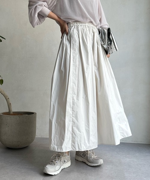 DouDou（ドゥドゥ）の「メモリータフタスカート（スカート・レディース・パープル/ブラック/オフホワイト・FREE）」の2枚目の写真