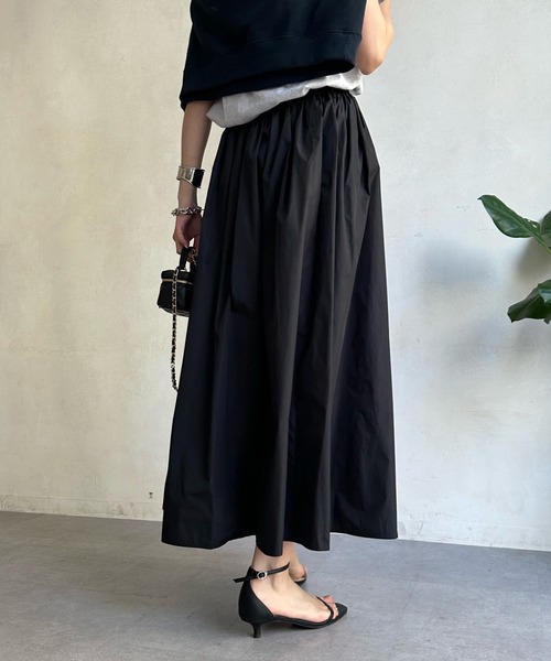 DouDou（ドゥドゥ）の「メモリータフタスカート（スカート・レディース・パープル/ブラック/オフホワイト・FREE）」の22枚目の写真