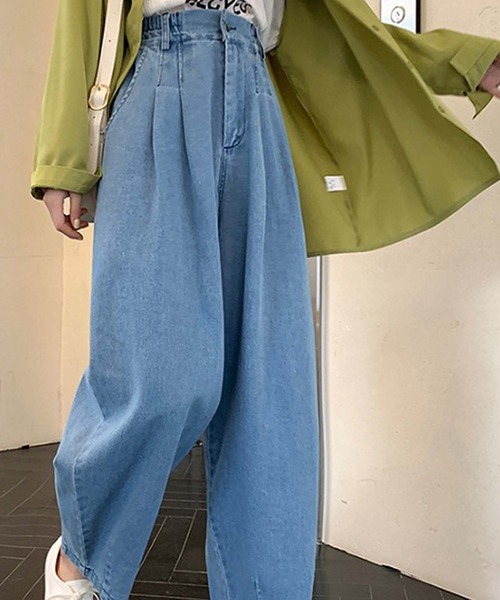 Girly Doll（ガーリードール）の「デニムパンツ（デニムパンツ・レディース・ライトブルー/ダークブルー・S/L/M）」の9枚目の写真