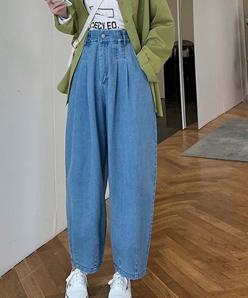 Girly Doll（ガーリードール）の「デニムパンツ（デニムパンツ・レディース・ライトブルー/ダークブルー・S/L/M）」の3枚目の写真