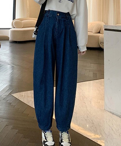 Girly Doll（ガーリードール）の「デニムパンツ（デニムパンツ・レディース・ライトブルー/ダークブルー・S/L/M）」の6枚目の写真