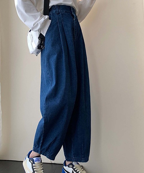 Girly Doll（ガーリードール）の「デニムパンツ（デニムパンツ・レディース・ライトブルー/ダークブルー・S/L/M）」の10枚目の写真