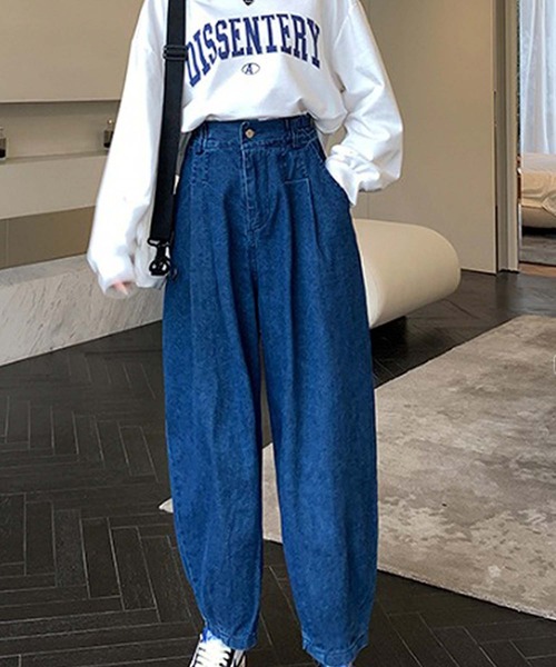 Girly Doll（ガーリードール）の「デニムパンツ（デニムパンツ・レディース・ライトブルー/ダークブルー・S/L/M）」の8枚目の写真