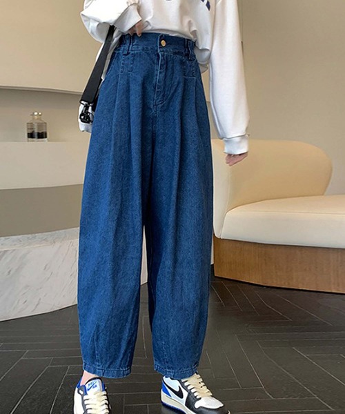 Girly Doll（ガーリードール）の「デニムパンツ（デニムパンツ・レディース・ライトブルー/ダークブルー・S/L/M）」の7枚目の写真